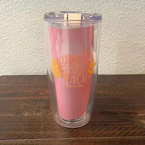 Matilda Jane‎ “choose your own path” clear travel tumbler coffee mug plastic